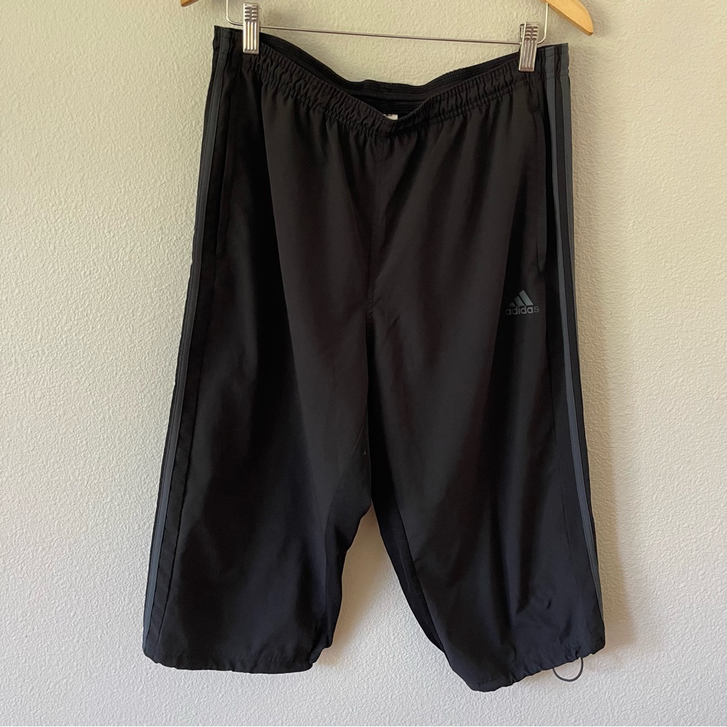 Adidas Climacool Womens Black Crop Athletic Pants Size L